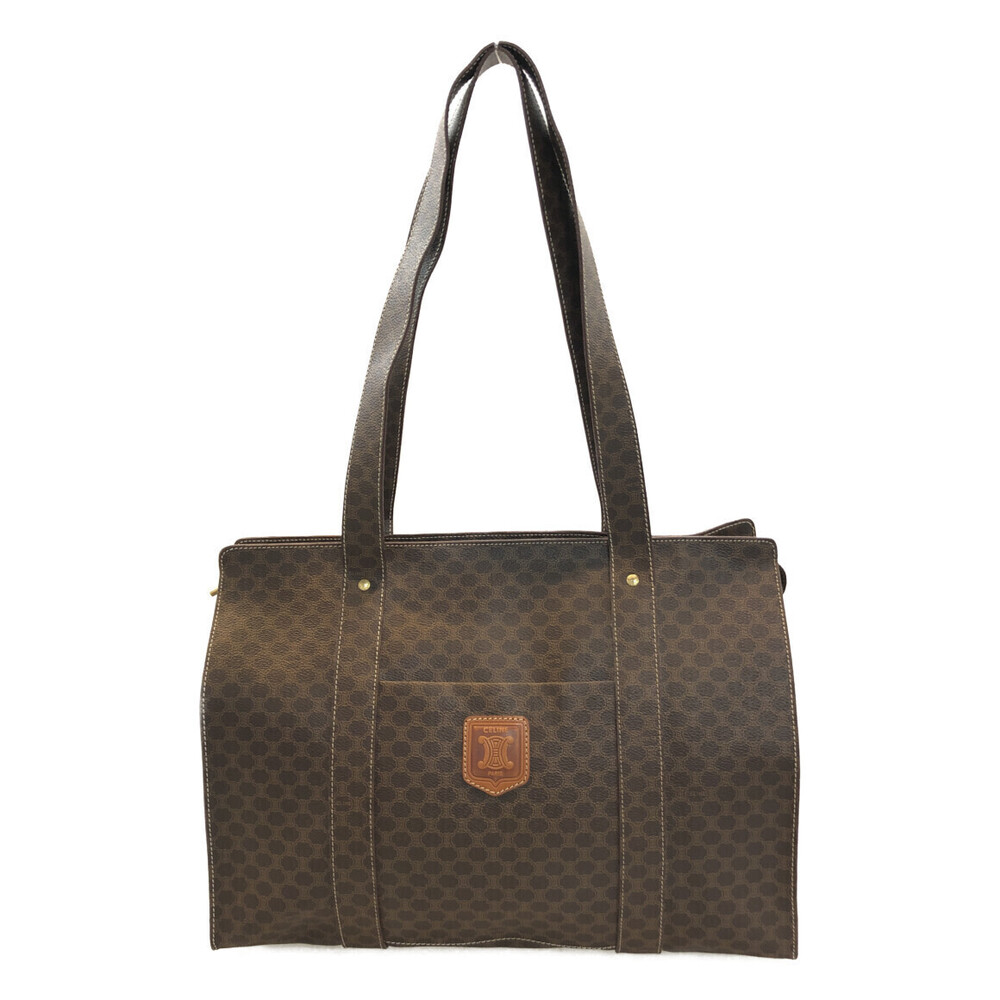 Celine Macadam Brown Shoulder Bag Tote - Picture 2 of 6